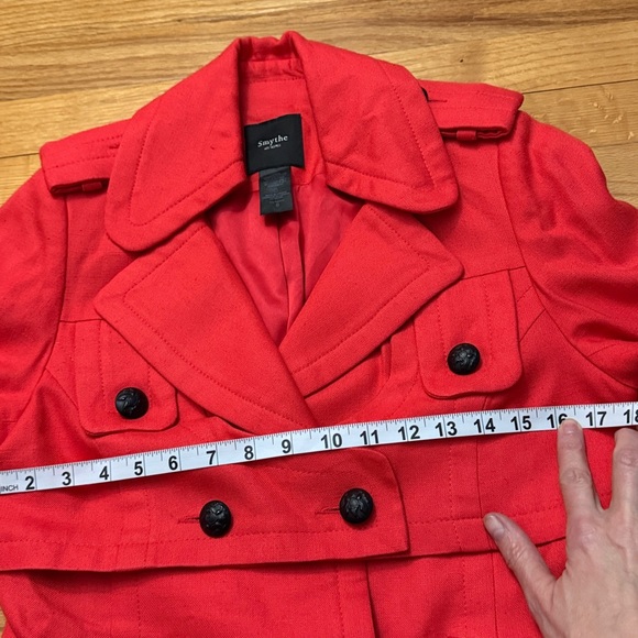 Smythe‎ Cropped Sleeve Jacket Women Size 8 - Picture 7 of 8